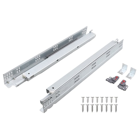 Gliderite Hardware 18 in. Full Extension Soft Close Undermount Drawer Slide Kit - 18UM65 18UM65-1